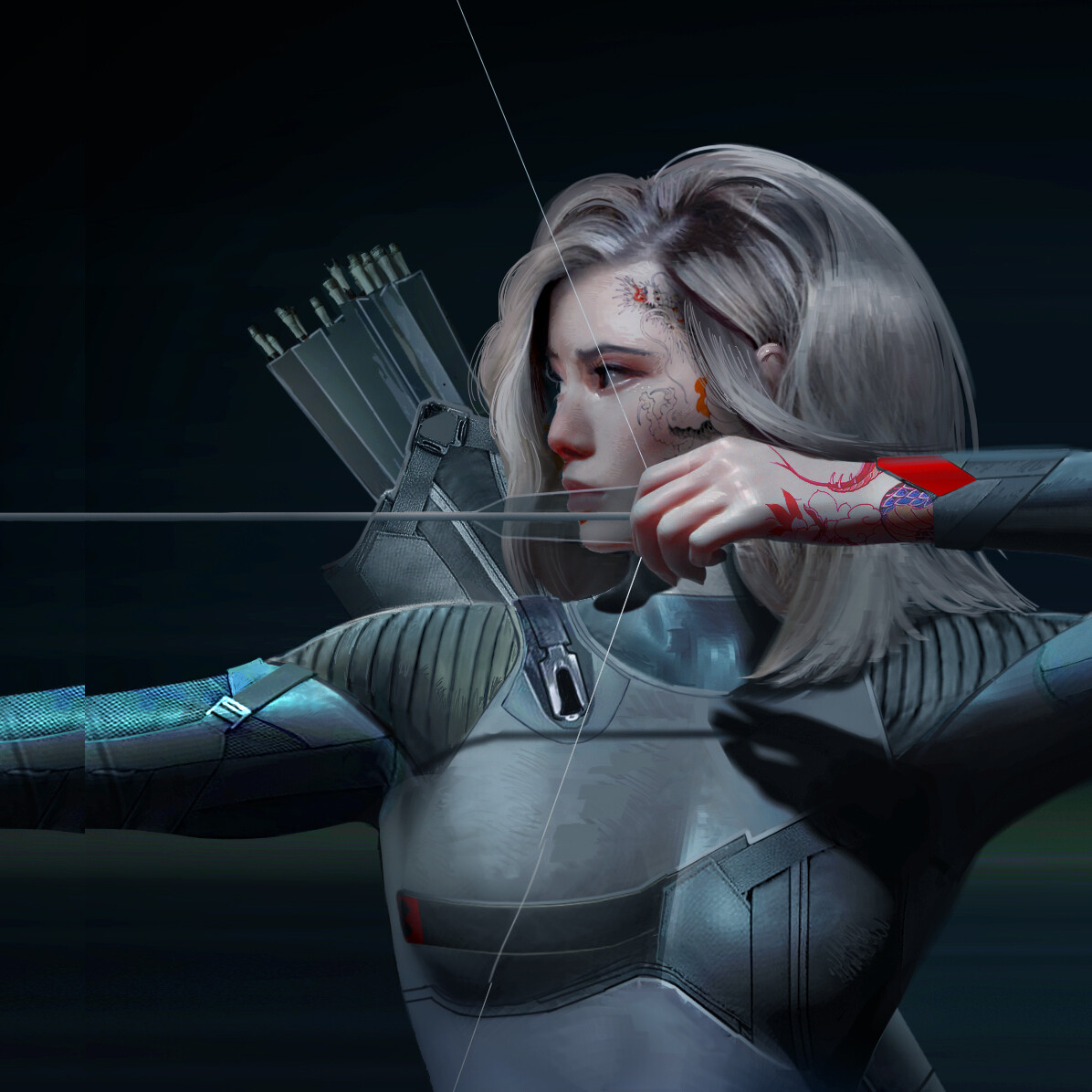 female assassin futuristic